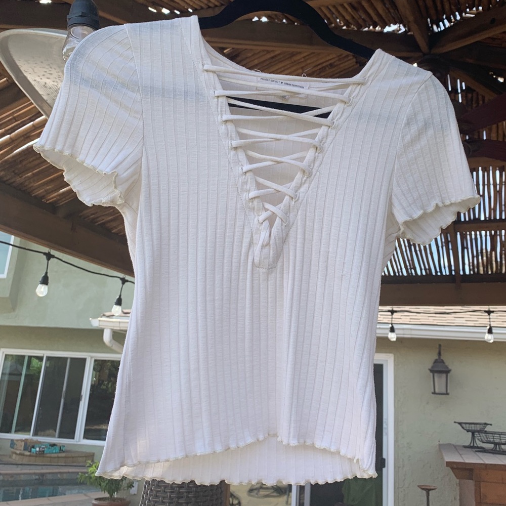 Urban Outfitters lace up top